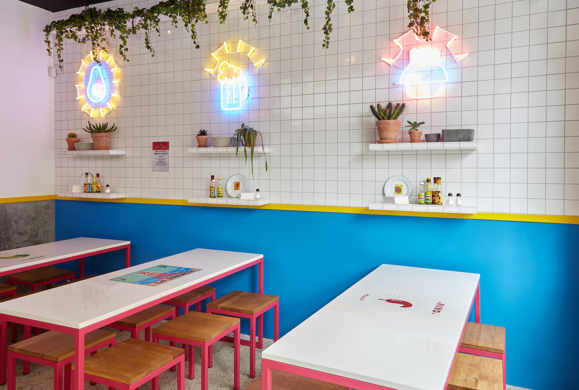 Seating area at La Neta Nørrebro